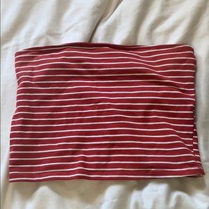 Red and white tub top